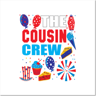 The cousin crew 4th of july family reunion gift. Posters and Art